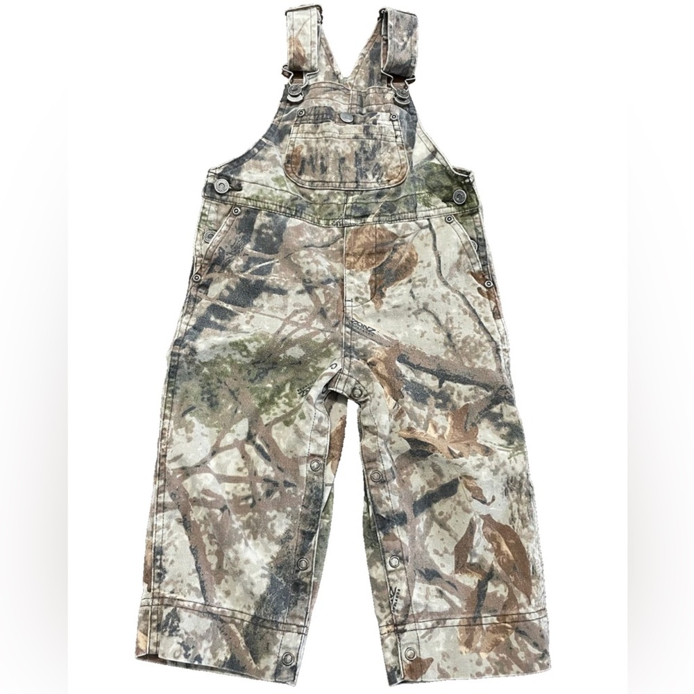 Cabela's Boys Girls 18M Bib Overalls Hunting Zonz Woodlands Camo Hunting Fish